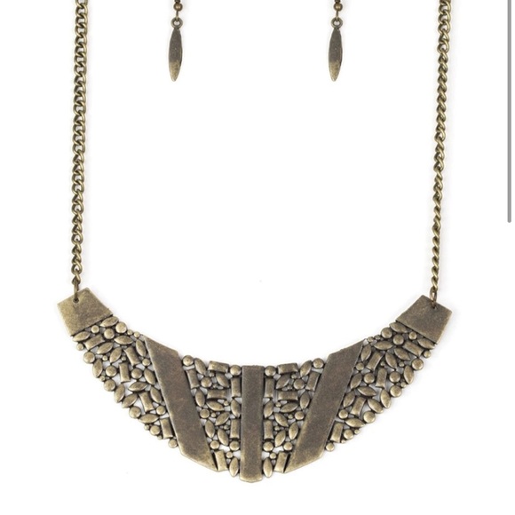 Terra Trailbreaker - Brass - Necklace & Earrings. New - Picture 3 of 4